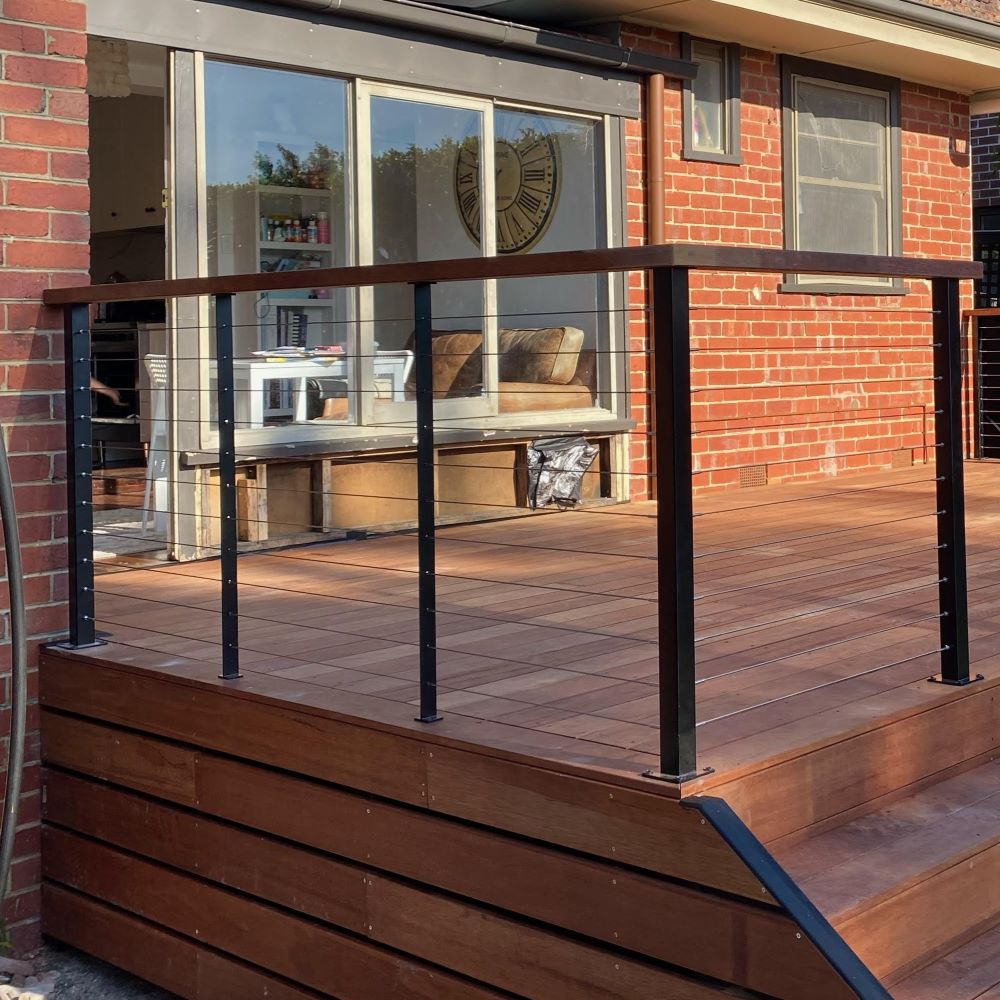 Black Square Stainless Posts