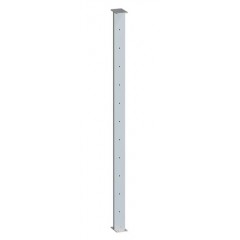 Rhs Posts Post RHS 30 x 5mm Intermediate for Flat Sections Satin Finish 11 holes ...