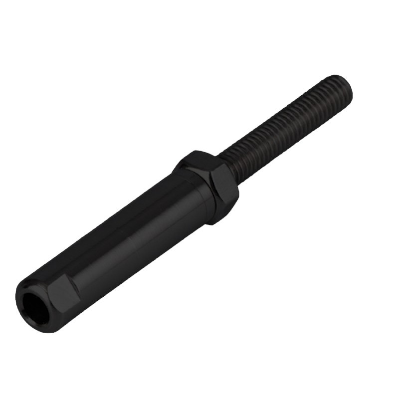 Black Rapid Lock Swage Stud Terminal M6 x 35mm RHT for 3.2mm Wire AISI 316