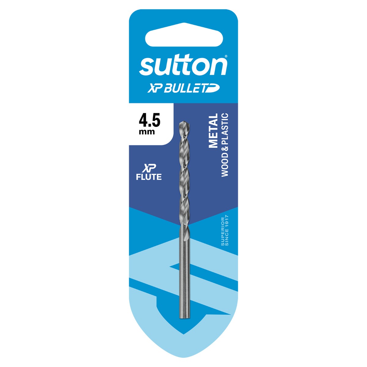 Sutton Drill Bit XP Bullet Metric HSS 4.5mm - 1qty
