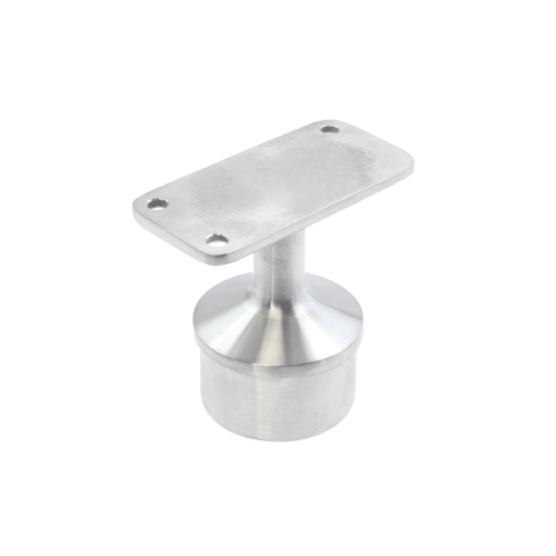 Fixed Saddle to suit Flat Handrail Satin Finish 316 Grade Stainless Steel
