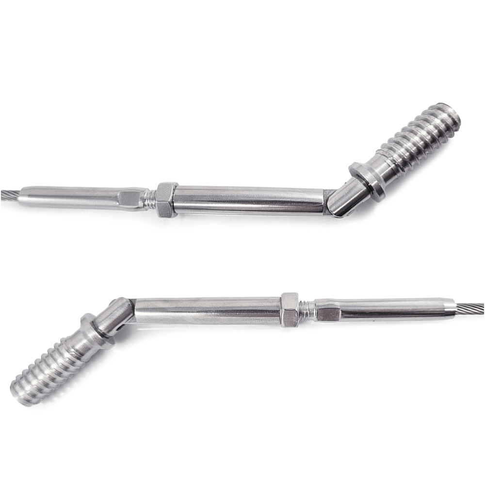 Ramp Thread Wire Balustrade Kit #61s – Swage Stud Timber Insert System (Timber)
