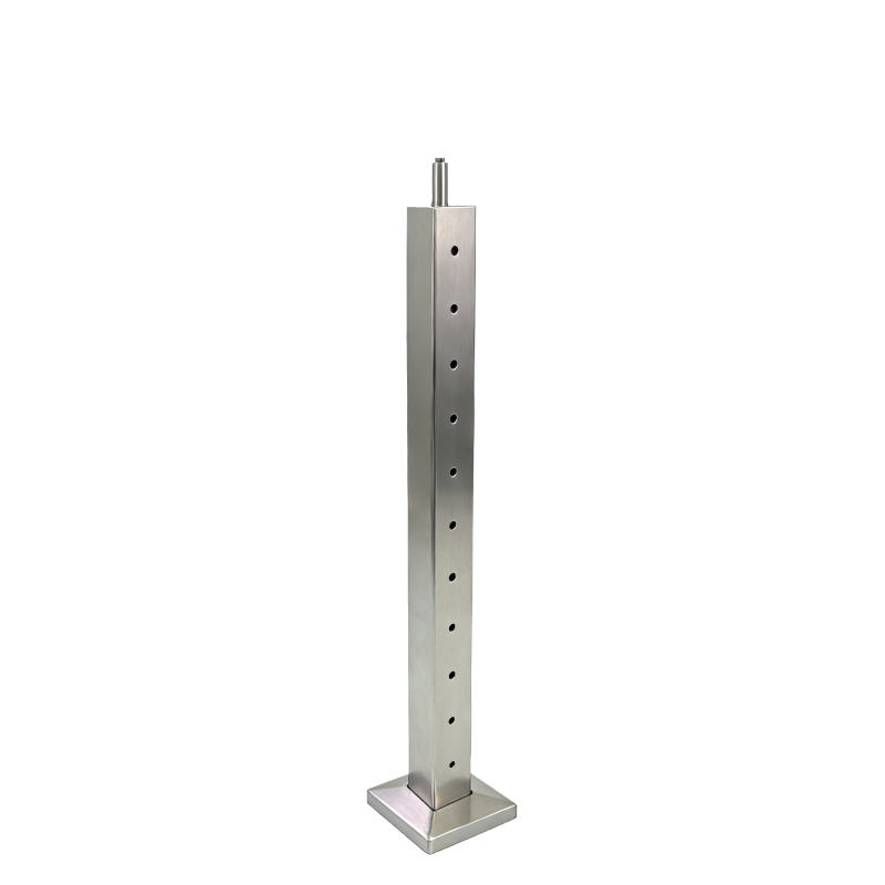 Stainless Standard (Modern) Square End Post 2" 3.0mm for Flat Handrail ...