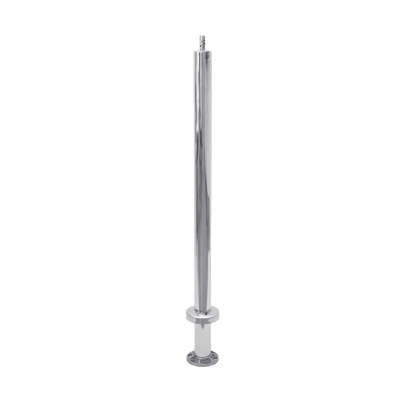 Stainless Standard Round Angled End Post 2