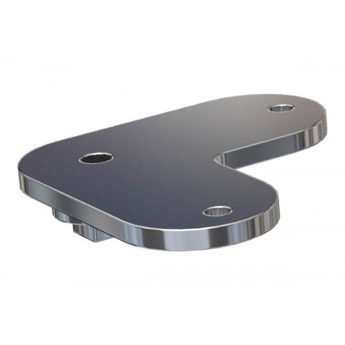 **Special Order** Fixed Corner Saddle Top to suit Flat handrail Satin Finish 316 Grade Stainless Steel