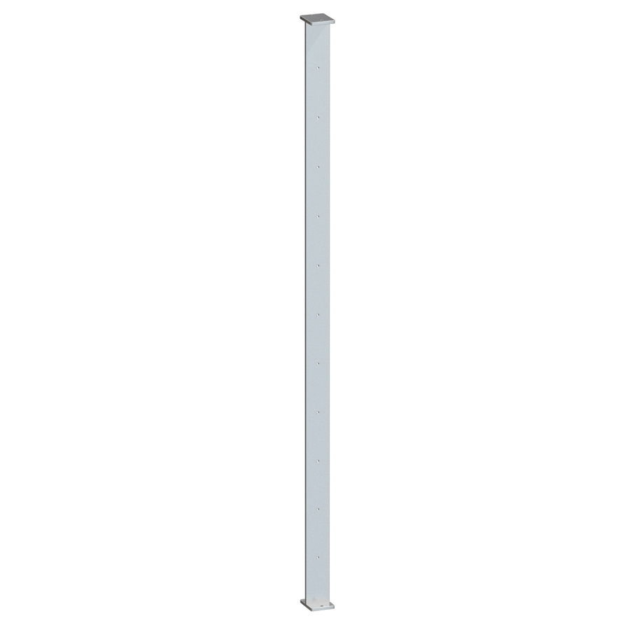 Flat Bar 40 x 5 x 3 Intermediate Post Flat Handrail Satin Stainless 316