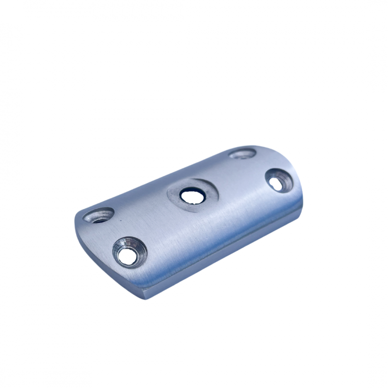 Stainless Standard Round Angled End Post 2