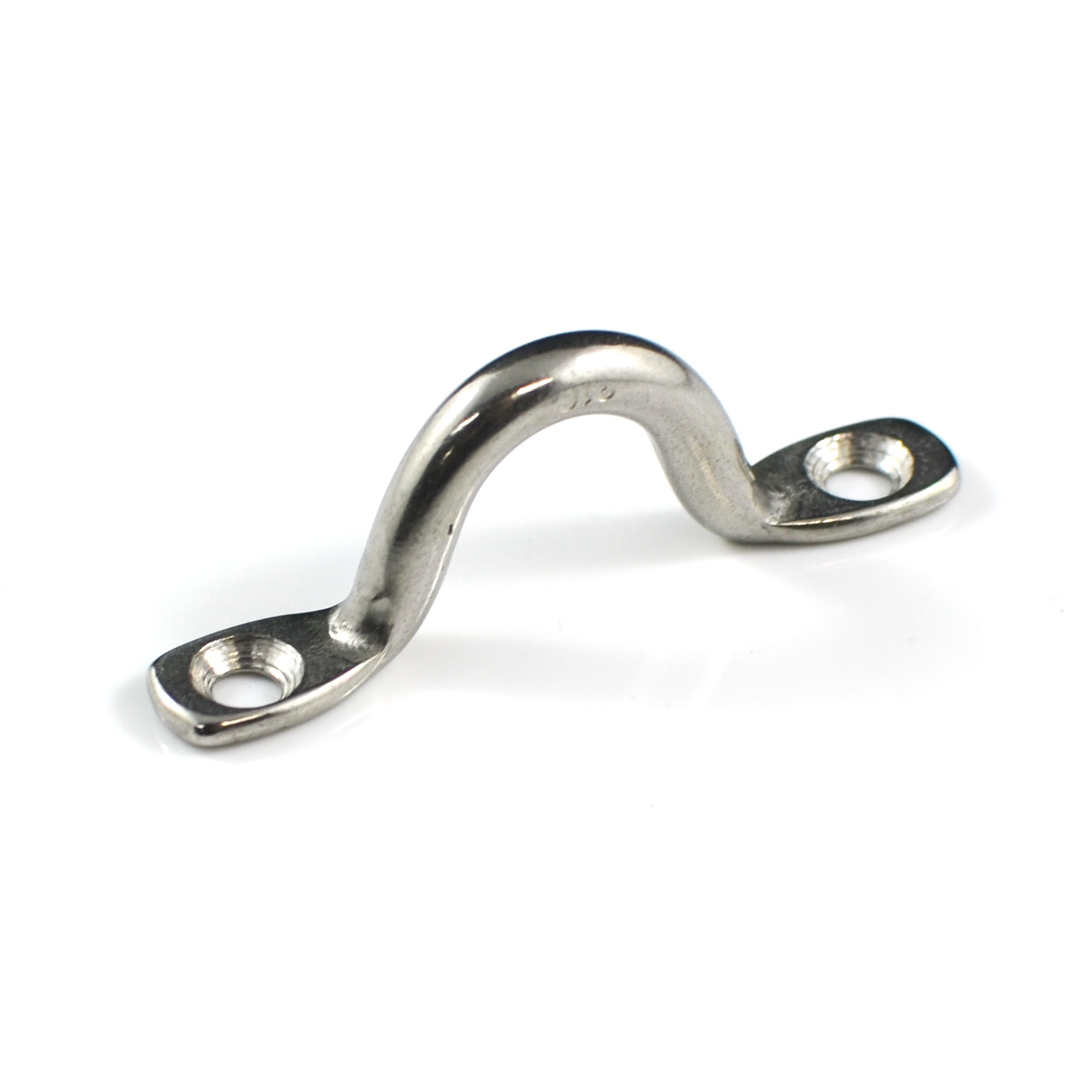 Wire Eye Straps (Saddles) M5 316 Stainless Steel 