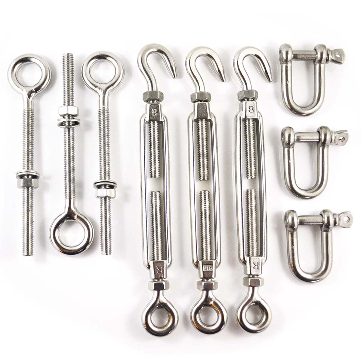 Shade Sail Stainless Steel Fittings Kit #1