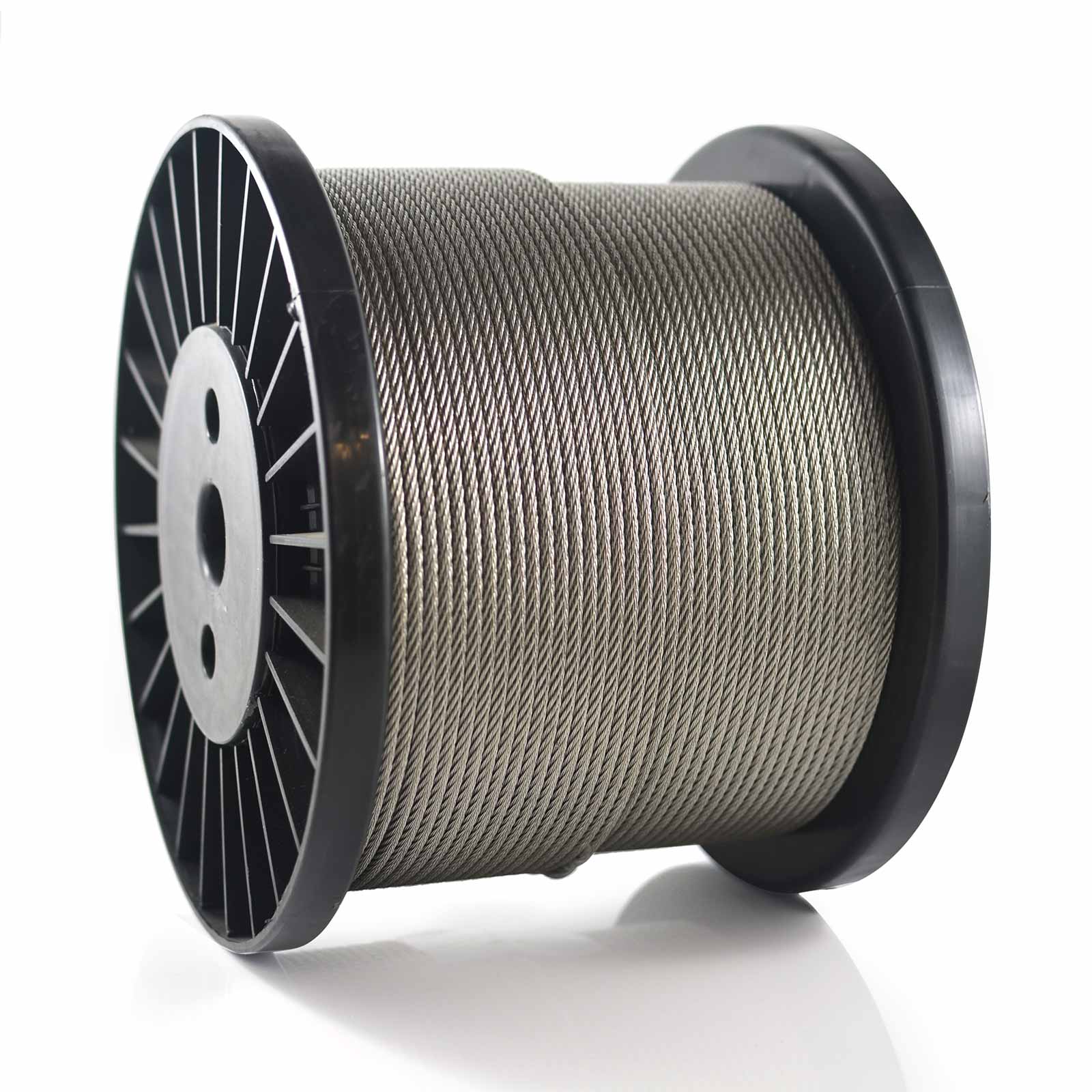 Stainless Wire Rope 7x7 3.2mm Marine Grade AISI 316 Reels
