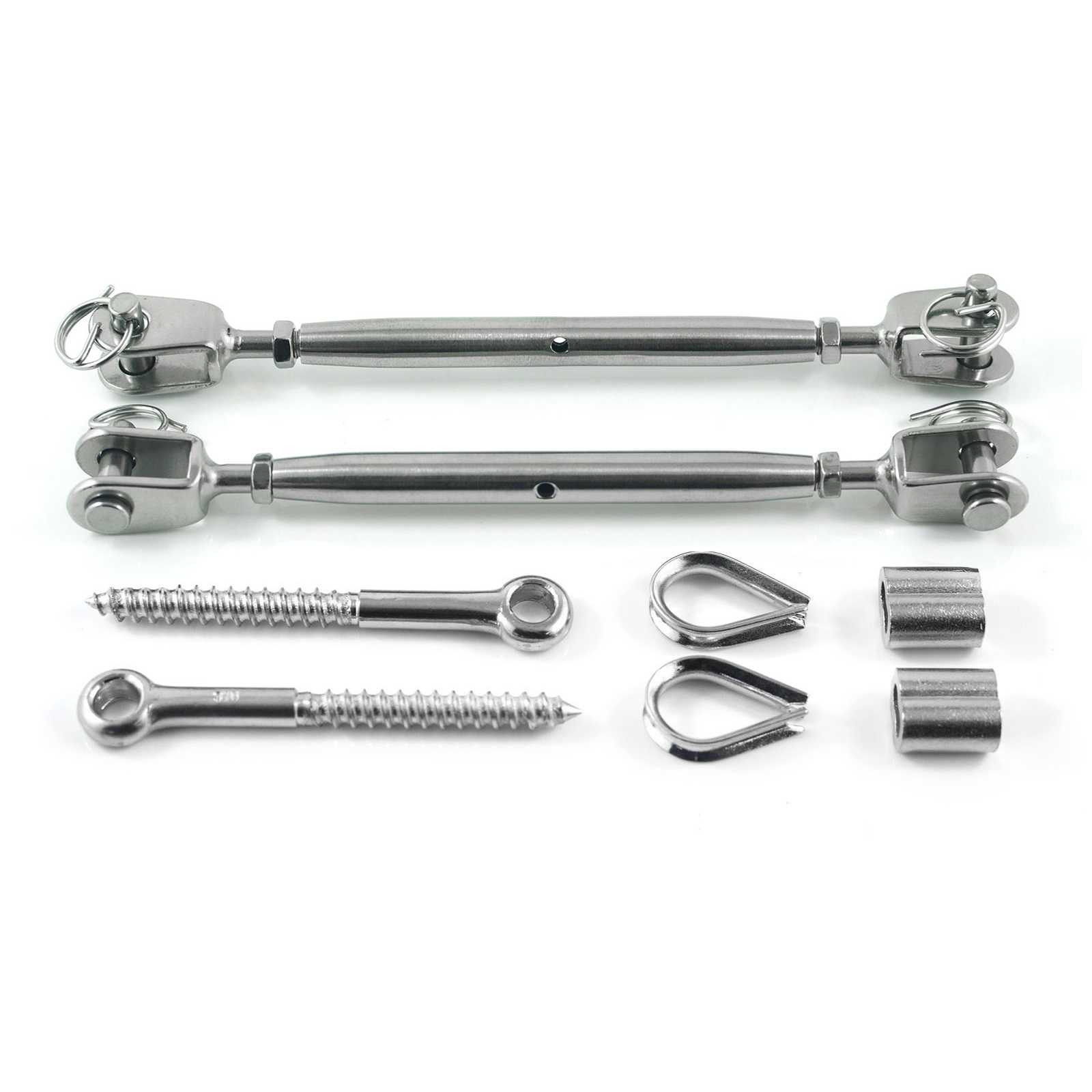 Jaw/Jaw Bottlescrew Stainless Wire Balustrade Kit #434