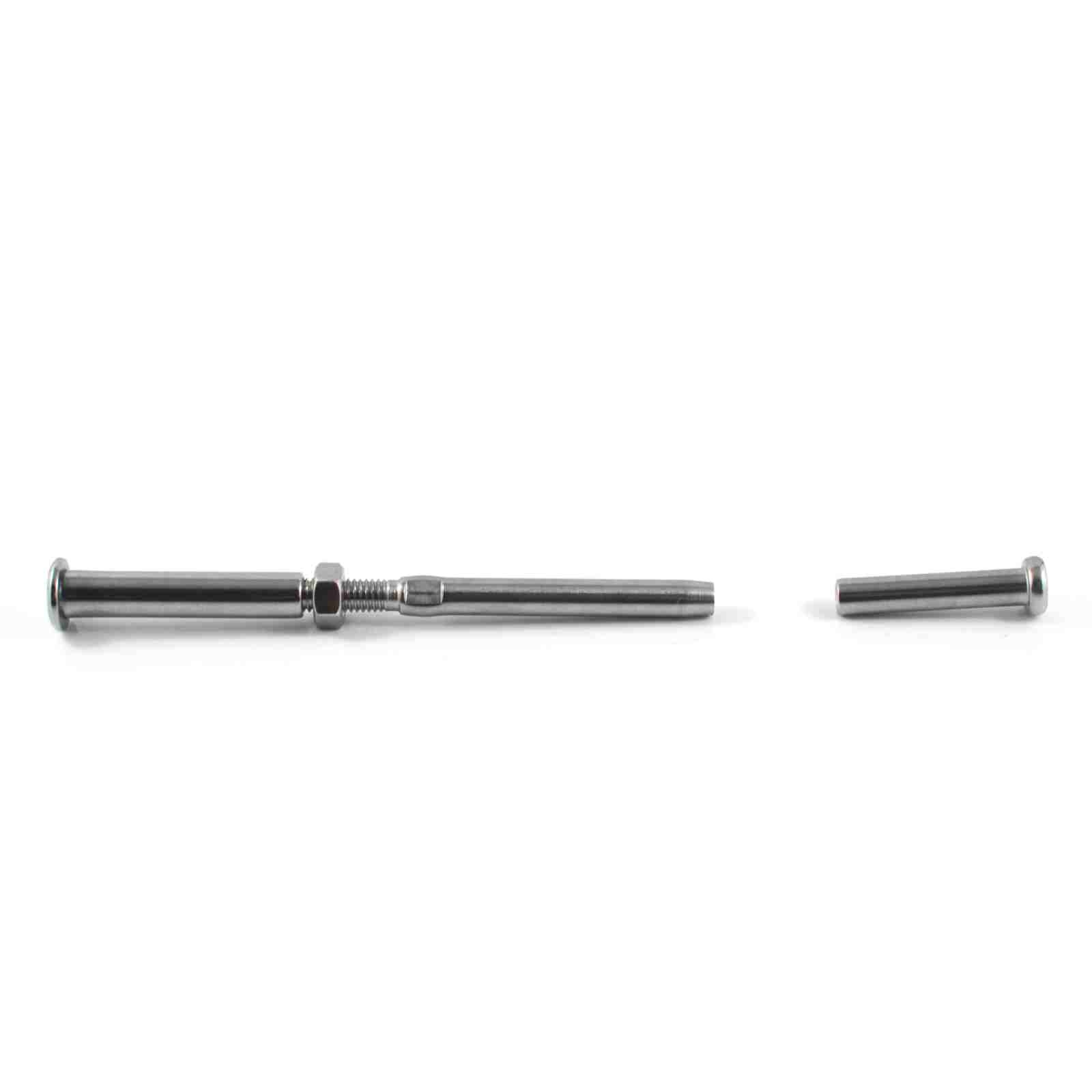 Swage Stud Terminal & Hex Socket Tensioner Stainless Stair/Ramp Wire Balustrade Kit #64s