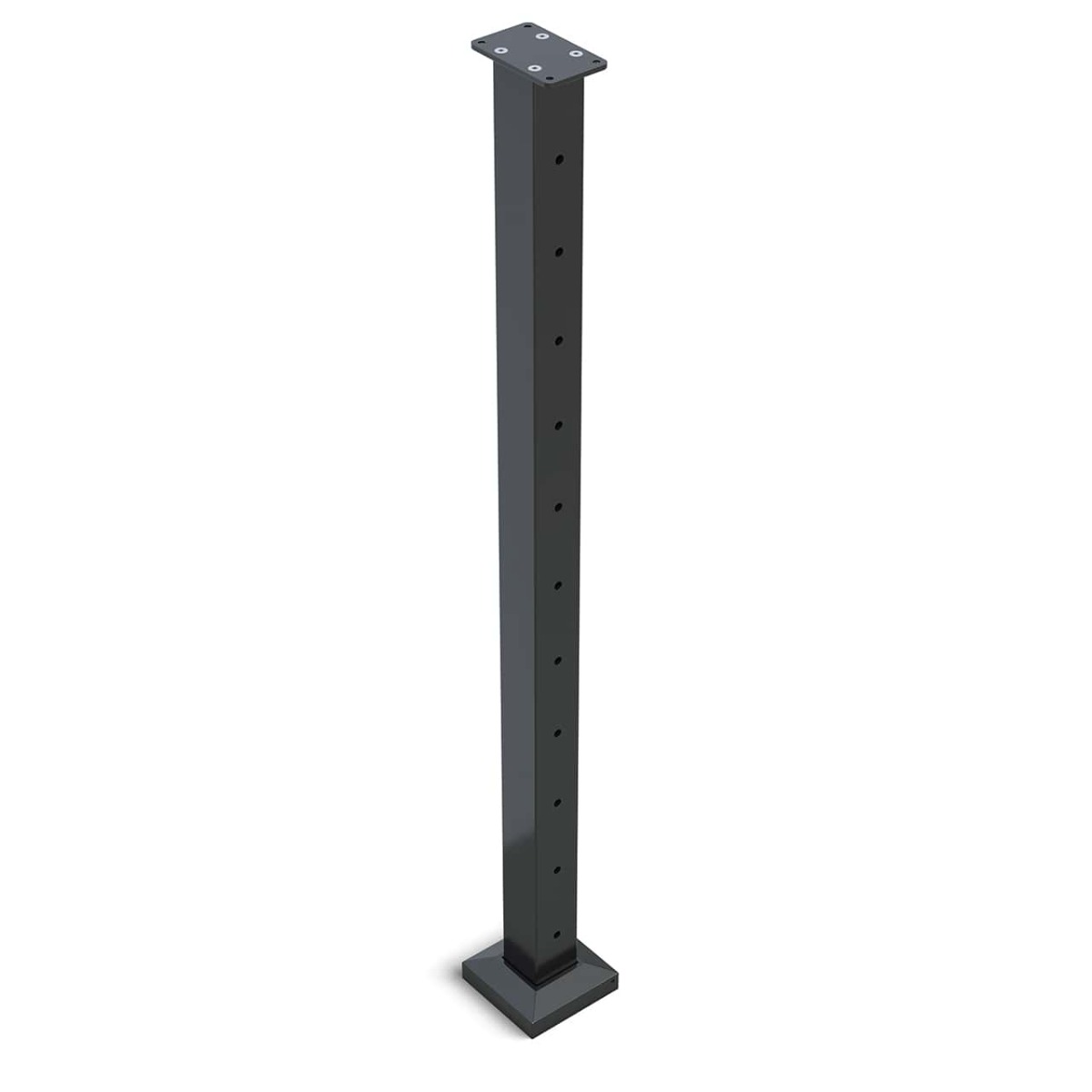Aluminium Black/Coloured Square